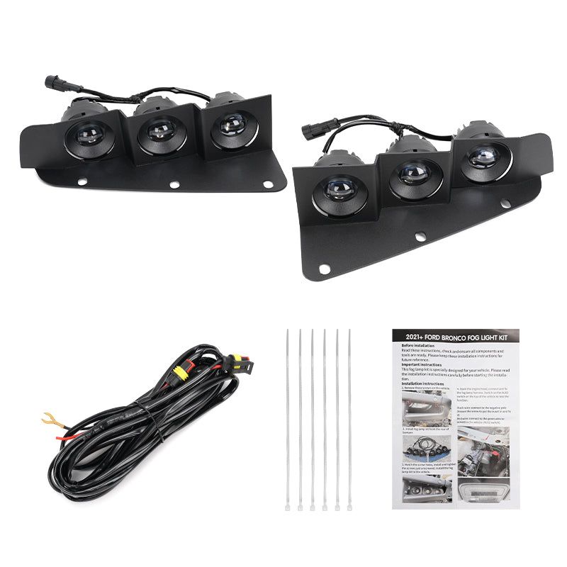 Bronco Fog Light Kit Installation